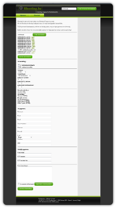 Rhosting hosting configurator